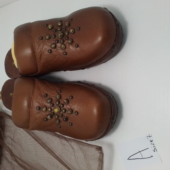 Mystique Boutique Brown Tiger Stones Studded Clogs Size 7 NEW ❌ SALE ❌ - Picture 3 of 8